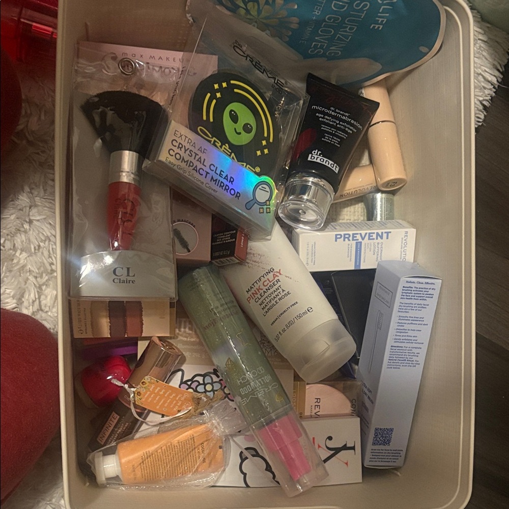 Bundle of mostly Revolution Makeup Collection with Red and Pink Accents